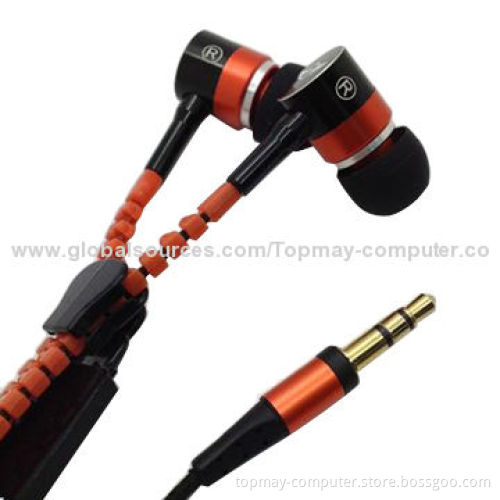 Zip earphone, from China manufacture price